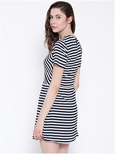 Image of Sera Navy Striper Dress