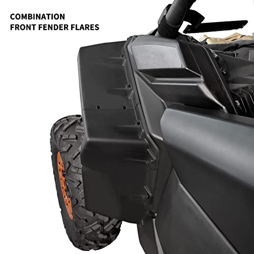 Image of XXL Wider Fender Flares for Can Am Maverick X3 / MAX All Models 2017-2025 Accessories, Front Rear Ultra Wide Extended Mud Flaps Mud Guards Replace #715002973