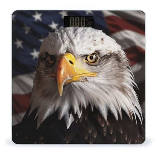Báscula digital de baño con diseño Águila y bandera