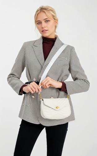 Image of JEEHAN Quilted Crossbody Bags for women Designer Shoulder Handbags Small Purse