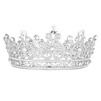 Runde Krone mit Silberner Basis und Silbernen Diamanten