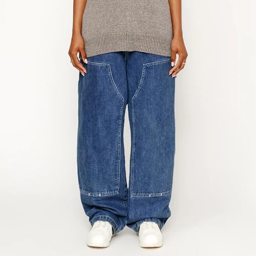 Mens Jeans Relaxed Fit Wide Leg Baggy Denim Pants with Pockets Fashion Casual Long Jean Trouser Streetwear3