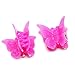Butterfly Hair Clips, 100 Packs Assorted Color Beautiful Mini Butterfly Hair Clips Hair Accessories for Girls and Women（Random Color）By Xloey