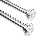 Barra de cortina de ducha de acero inoxidable, 85 – 140 cm, extensible (85 – 140 cm)