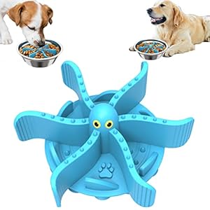 Anti Schling Napf Hund Verstellbarer, Schneidbarer Slow Feeder Hundenapf Einfügung mit Starker Saugkraft für Normale und Erhöhte Hundenäpfe,Mittel Große Hunde