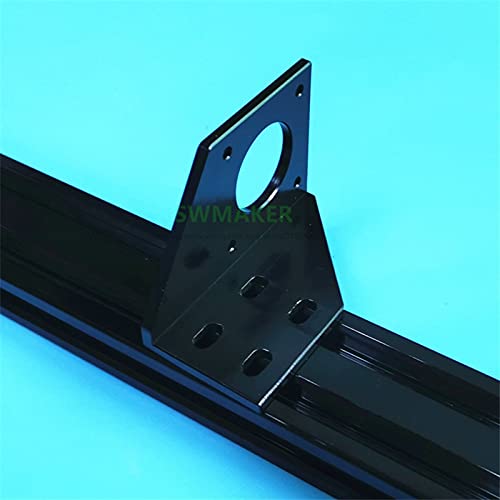 Lysee 3D Printer Parts & Accessories - BLV Y axis Aluminum 17 Motor Mount Bracket L typefor Anet A8 prusa I3 3D Printer Parts - (Color: Black)