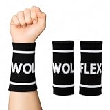 WOLFLEX - Muñequeras Crossfit Deportivas, 1 Par)