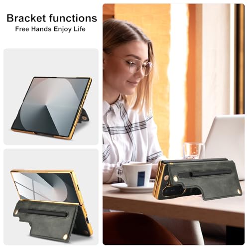 Protégez votre Samsung Galaxy Z Fold 7 des chutes avec cet étui portefeuille complet vert