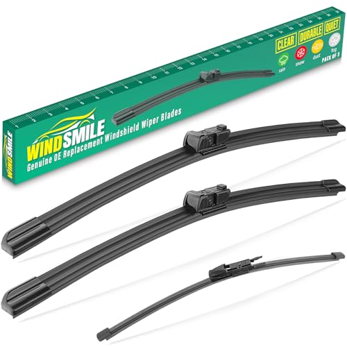 Image of 26 inch 19 inch 13 inch Windshield Wiper Blades Replacement for Range Rover Velar 2018 2019 2020 2021 2022 2023 2024 2025 Land Rover Velar L560 Premium All Weather Front Rear Wipers Set - OEM Quality (Pack of 3)