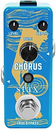 Stax Guitar Chorus Pedal Analog Chorus Effect Pedals For Electric Guitar With High Warm & Clear Chorus Sound With Mini Size True Bypass