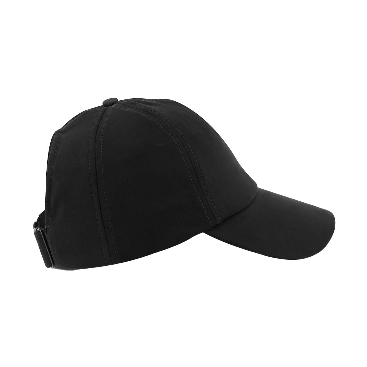 Beechfield - Women's Ponytail Cap - Black Baseball Cap for Women, Running Cap, Performance Hat, Golf Cap, Sun Hat, Running Accessories, Women's Cap - 100% Recycled Polyester