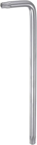 HARFINGTON T40 a prueba de manipulaciones Torx Star Key Bit Llave en forma de L 5.75 "brazo largo de acero de alto carbono herramienta de mano para