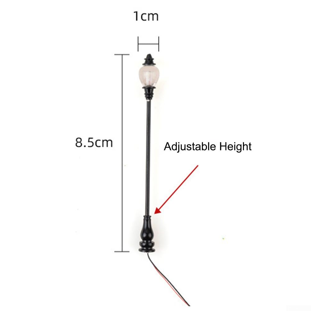 1:87 Ho Model Tren Demiryolu Ölçekli Lamba 9.5cm Üç Kafa Led Cadde Ve Bahçe Aydı 1:87 Ho Model Tren Demiryolu Ölçekli Lamba 9.5cm Üç Kafa Led Cadde Ve Bahçe Aydı