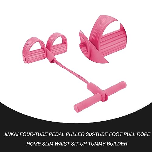 EULAPGOE4-Tube Foot Tension Rope Abdominal Exercise Equipment Tube Pedal Resistance Band - Image 3