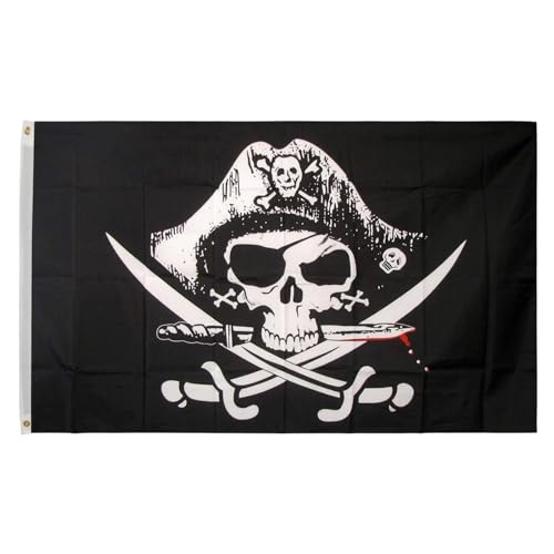 Piratenflagge Dekoration Für Piratenpartys Und Halloween Events Robustem Material Piraten Deko Ideal Für Rollenspiele Im Freien