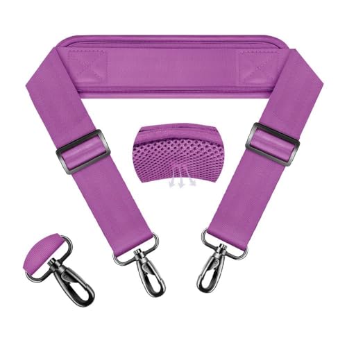 Image of ZINZ 74 inch Shoulder Strap with Fixed Pad and Dual Balanced Buckles,Purple