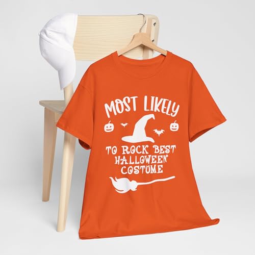 Most Likely to Halloween Group Matching Family T-Shirts, Funny Halloween Party Tees2