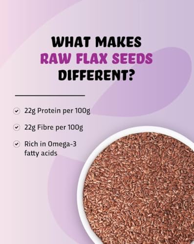Image of NatureGarden Roasted Flax Seeds 100g Pack of 2 | High Protein Omega-3 | Boosts Immunity | Healthy Snack | Diet Food | Hair Growth | Gluten-Free Vegan | Superfood for Heart Digestion Weight Management