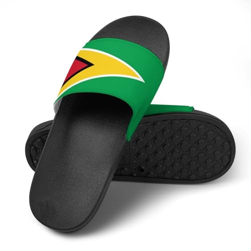 TAIZIYEAH Guyana Flag Beach Slippers for Women And Men Indoor & Outdoor Shoes 454