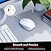 Macally USB Wired Computer Mouse, White, 1000 DPI, 5ft Long Cord, 3 Button Layout, Compatible with Apple and Windows Products
