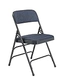 National Public Seating 2300 Series Steel Frame Upholstered Premium Fabric Seat and Back Folding Cha