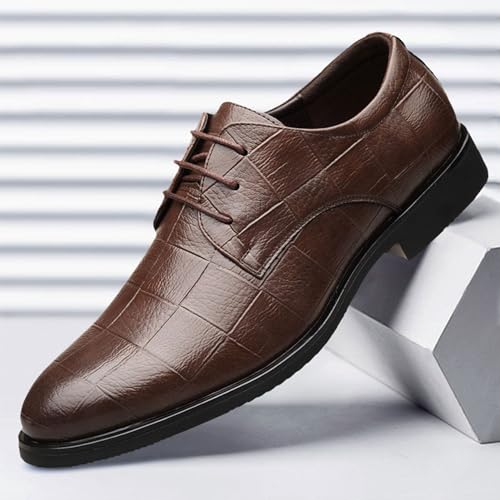 Men's Patchwork Multicolor Oxfords Shoes,Fashion Lace Up Leather Low Heels Dress Shoes Toe Dress Shoes Casual Formal Office Work Shoes Luxury Oxford Shoes for Men2
