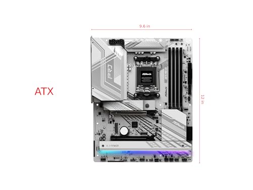 ASRock X870 Pro RS AMD Ryzen Socket AM5 ATX Motherboard DDR5 DIMMs 8000 MHz 256 GB PCIe Gen5 SATA3 6.0 Gb/s - Image 3