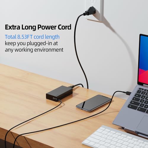 Image of New Slim 140W 20V 7A USB-C Type-C Laptop Charger Replacement for Lenovo Slim Pro 7 9, Yoga Pro 9 7, Yoga 9i, Yoga Slim 7 5, Legion 9, Legion Pro 5 5i 7 7i, ThinkPad Z16, Power Adapter Supply Cord