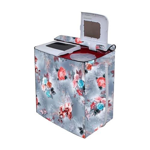 Image of Washing Machine Cover Compatible for LG Semi-Automatic 7KG (P7010NBAW) (Grey)