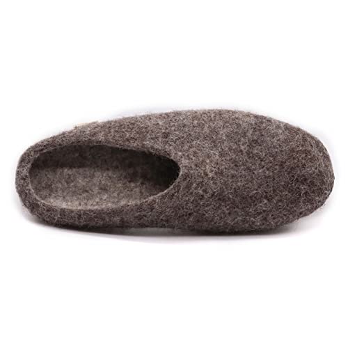 Image of Nootkas Felted Merino Wool 'Astoria' Mule House Slipper for Men and Women