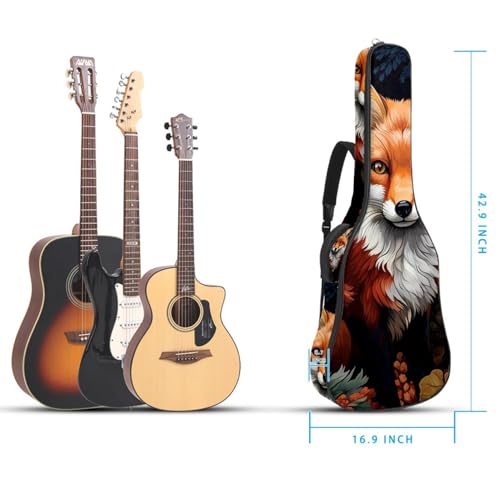 Sac de guitare acoustique 101,6 cm étui transport étanche multicolore