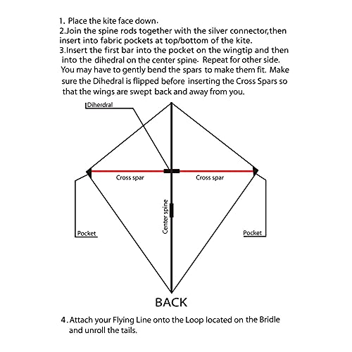 Diamond Kite, Rainbow Color, Single Line Kite For Kids Adults, Wonderful Beginner Kite For 3 Years Up, 30” X 25” #TOP5