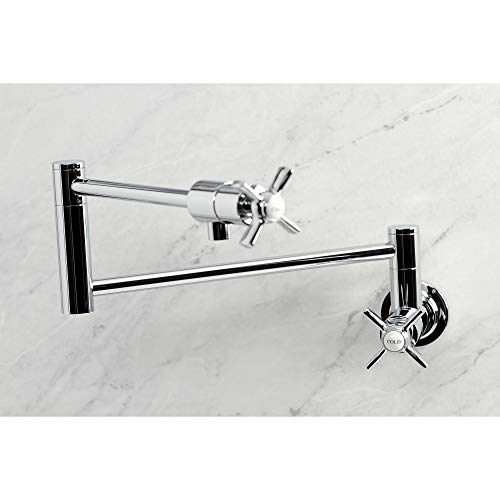 Kingston Brass KS4101ZX Millennium Pot Filler, Polished Chrome, 23.5 x 2.63 x 9.69 by Kingston Brass - Image 4