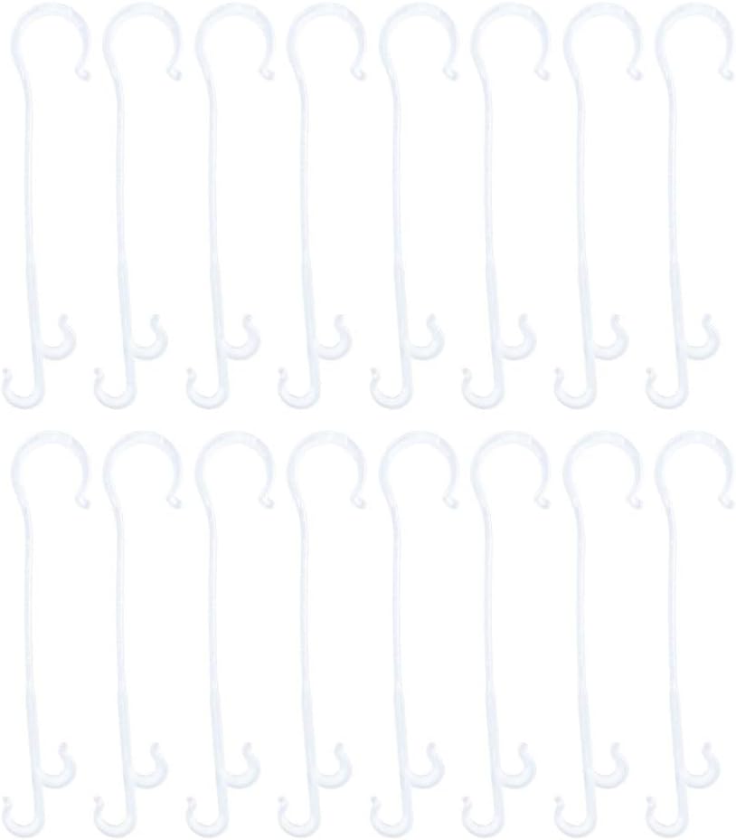 BESPORTBLE 850pcs Greenhouse Hook J Hooks for Plants Garden Plant Supports Cages Vine Tomatoes j Hook Plant Clip Climbing Gardening Plant Stake Poles Plant Support Stakes Liners White Plastic
