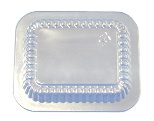 Durable Packaging Plastic Dome Lid for Oblong Aluminum Pan, 1 lb (Pack of 1000),P2201000