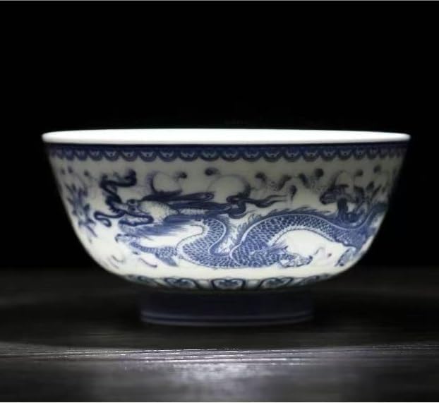 Ancient Porcelain Bowl,Ceramic Bowls,Caliber 13.8cm high 7cm Foot Bowl Jingdezhen Bone China Rice Household Cutlery