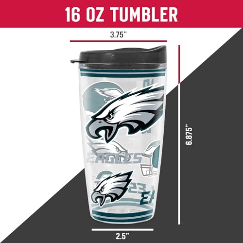 Image of Rico Industries NFL Football Double Wall Mayhem 16oz Tritan Tumbler W Lid