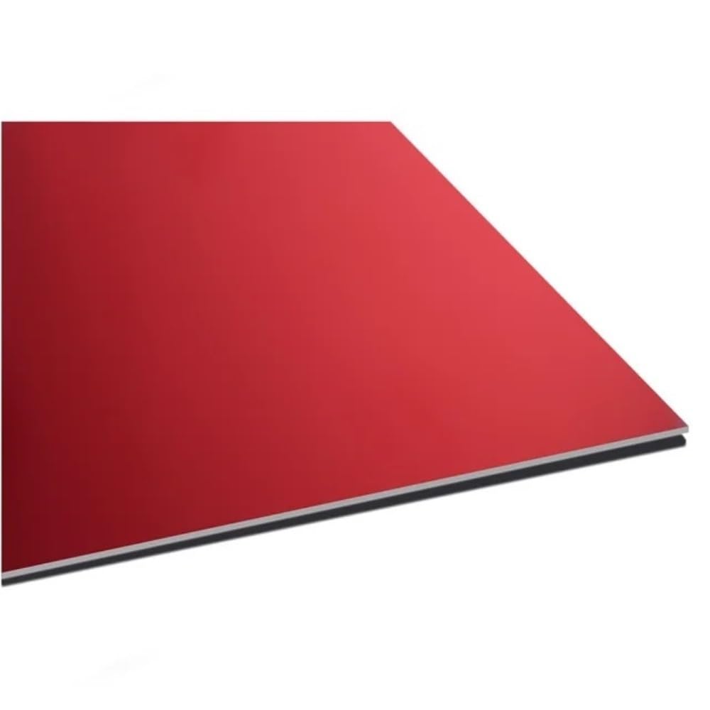 Anodowane blachy aluminiowe - blachy kwadratowe, grubość 1 mm, 2 szt.,(Red,1.0x300x300mm)