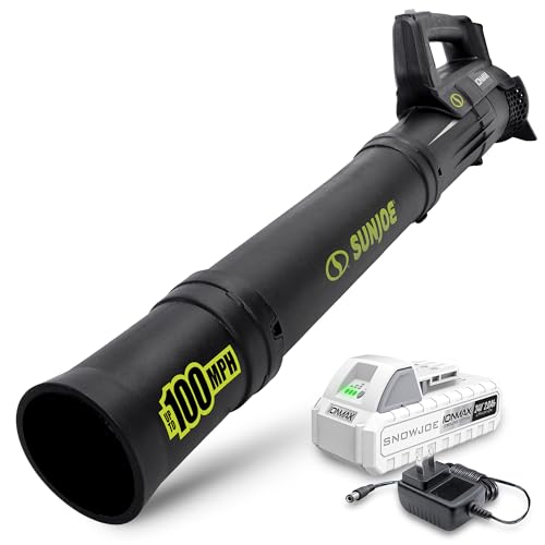 Sun Joe 24V-TB-LTE 24V Cordless IONMAX Compact Turbine Jet Blower, 100 MPH Air Speed, 280 CFM Airflow, Battery and Charger Included