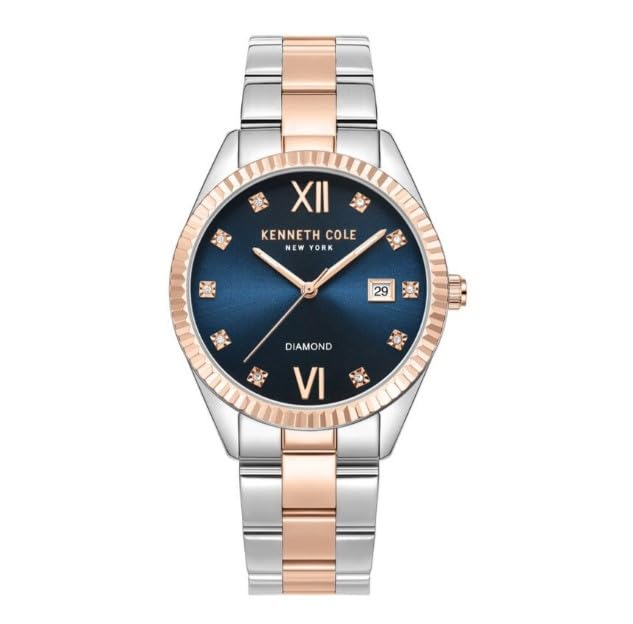Kenneth Cole Quartz Analog Blue dial Stainless Steel Strap Watch for Women-KCWLH0026902LD Kenneth Cole Quartz Analog Blue dial Stainless Steel Strap Watch for Women-KCWLH0026902LD