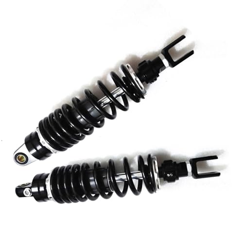 交換用ショック オートバイフォーク ユニバーサル リアショックアブソーバー サスペンション 8mm 350mm 360mm 370mm 21mm ショック調整可能 交換用 に適合するカワサキ に適合するホンダ(350mm)
