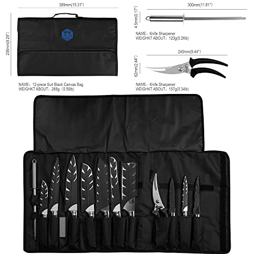 Xyj Cutlery Knife Set Forging Serbian Chef Knives With Sheath Knife Roll Bag Sharpener Rod Kitchen Scissor Kitchen Knife Tools #TOP2
