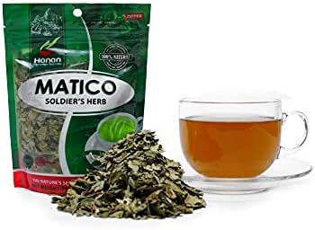 Hanan Peruvian Secrets Matico|100% Natural Soldier's Herb|1.41oz / 40g|Aids with Bloating and Cramps|Bronchial Aid