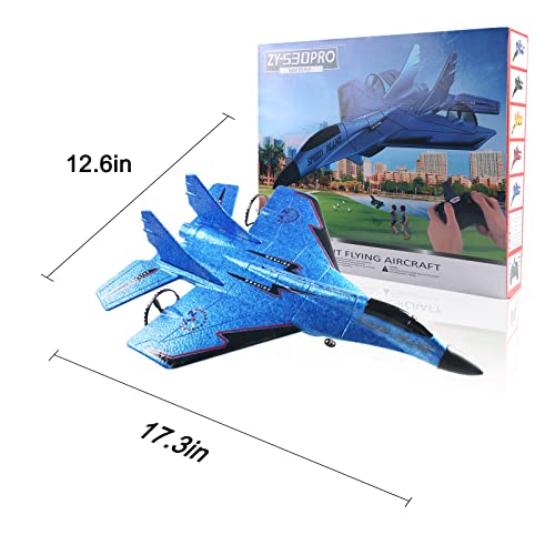 Luckjoy Rc Plane, Rc Airplanes, 2.4Ghz 2Ch Remote Control Airplanes With Automatic Balance System, Zy-530Pro Rc Glider For Beginner Adult Kids, Easy To Fly Epp Foam Rc Aircraft Fighter With Led Light #TOP7