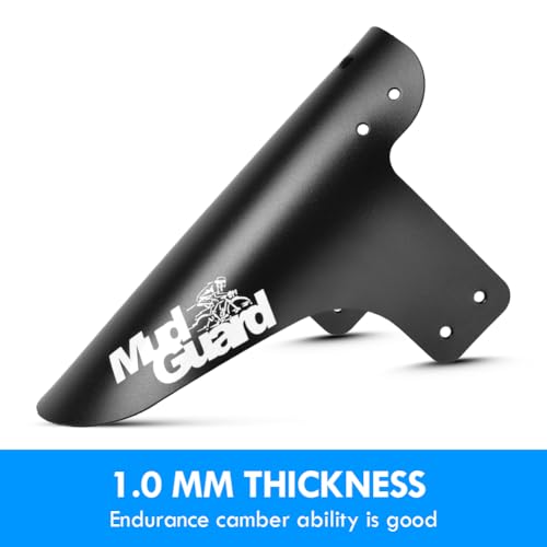 Ainiv 2PCS Mountain Bike Fenders, MTB Mudguards Front and Rear Compatible, Bike Mudguards Adjustable, Bicycle Mudguard Fits 26", 27.5", 29", Thicken Widen Frame Guards, Mudguards for Mountain Bike - Image 3