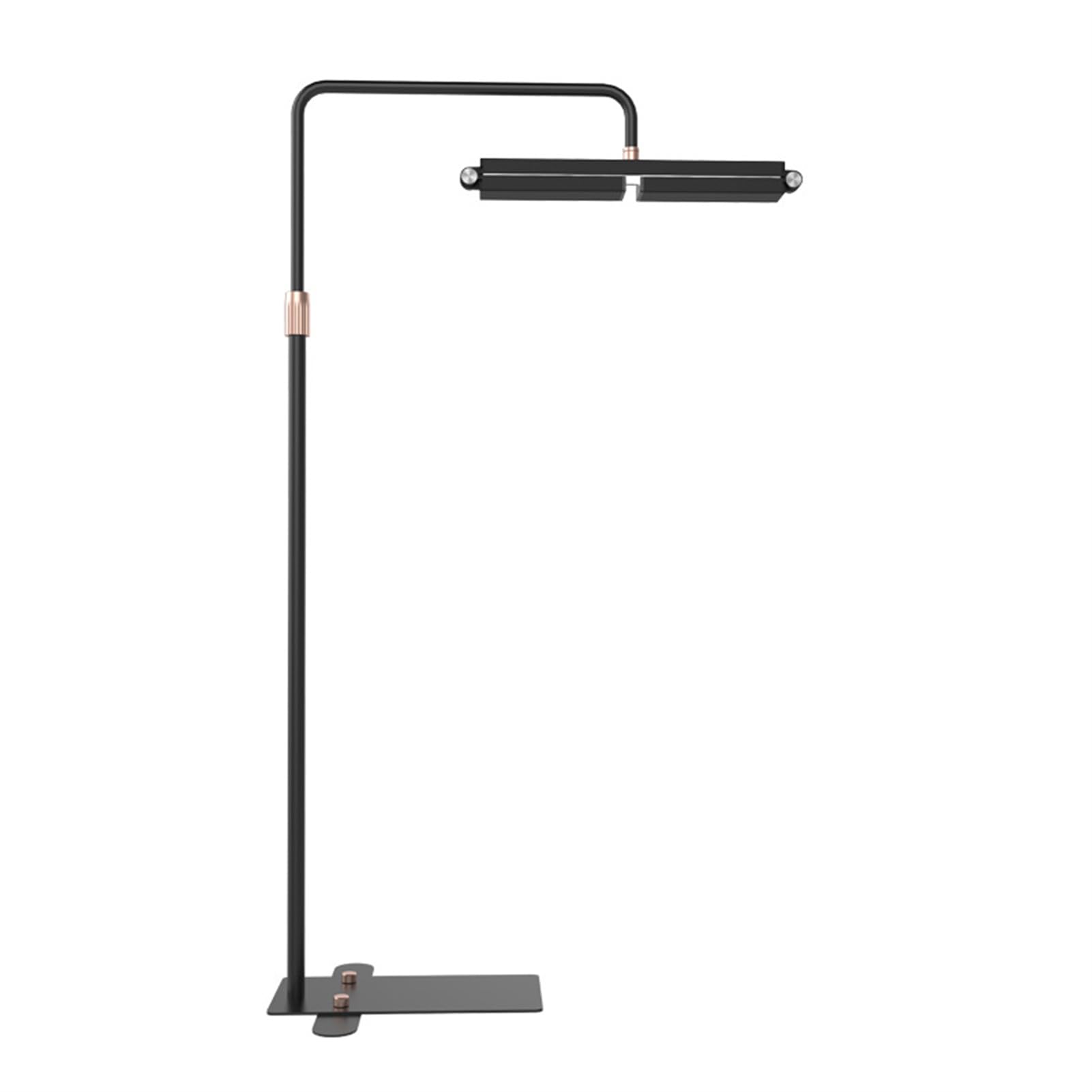 FXNFXLAEyelash LED Floor Light, Foldable Half Moon Lamp with Phone Holder and Remote, Lash Light for Eyelash Extensions, Beauty Skincare Eyebrows