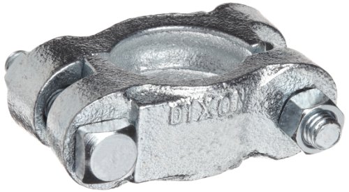 Dixon JX49 Plated Iron Double Bolt Clamp without Saddle, 1-28/64" - 1-34/64" Hose OD