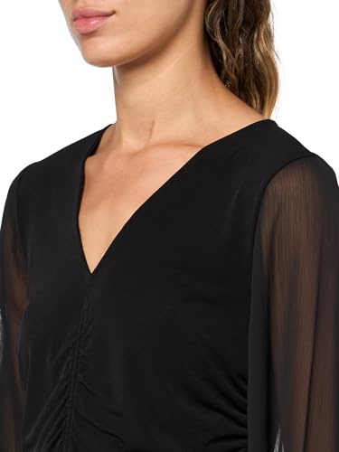 Image of Calvin Klein Women's V-Neck Long Sleeve Top