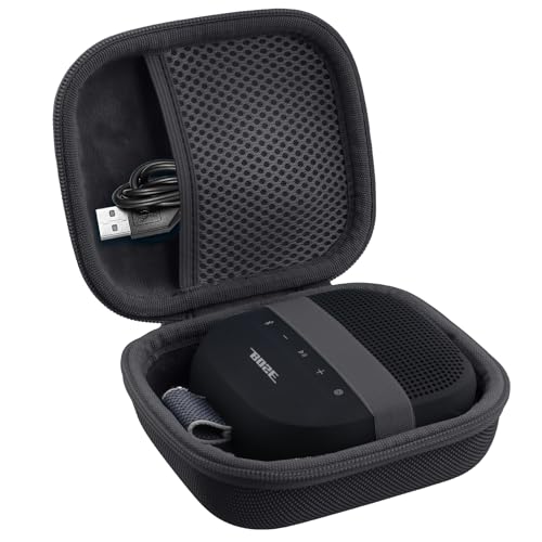 Image of for Bose New SoundLink Micro 2nd Gen Portable Bluetooth Speaker Hard Protective Case, Portable Travel Case with Carabiner (Black) - co2CREA