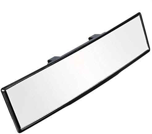 Car Universal 11.8X 2.8inch(295mmx 70mm) Anti-Glare Panoramic Wide Angle Curve Convex Clip On Rear View Mirror